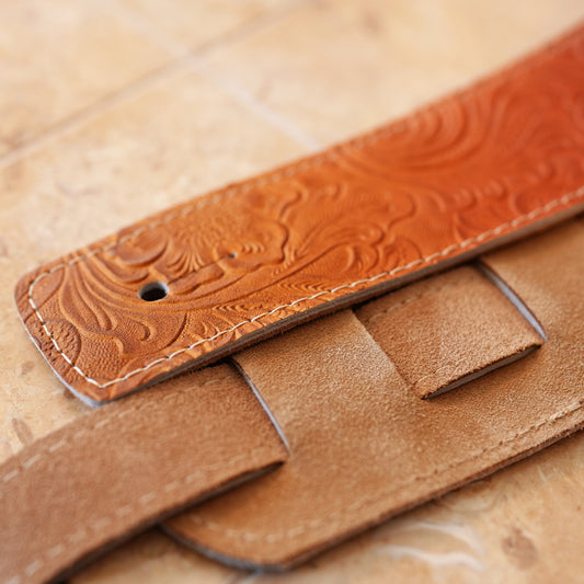 Toshiki Soejima Signature Straps - Sunburst Brown|国産レザー、裏地スエード