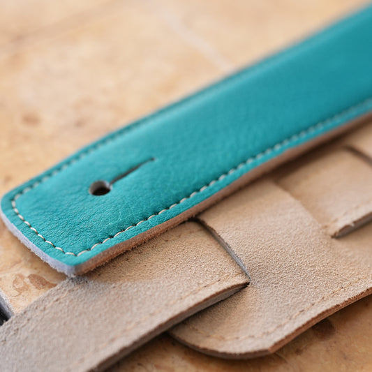 Toshiki Soejima Signature Straps - Lake Green|国産レザー、裏地スエード