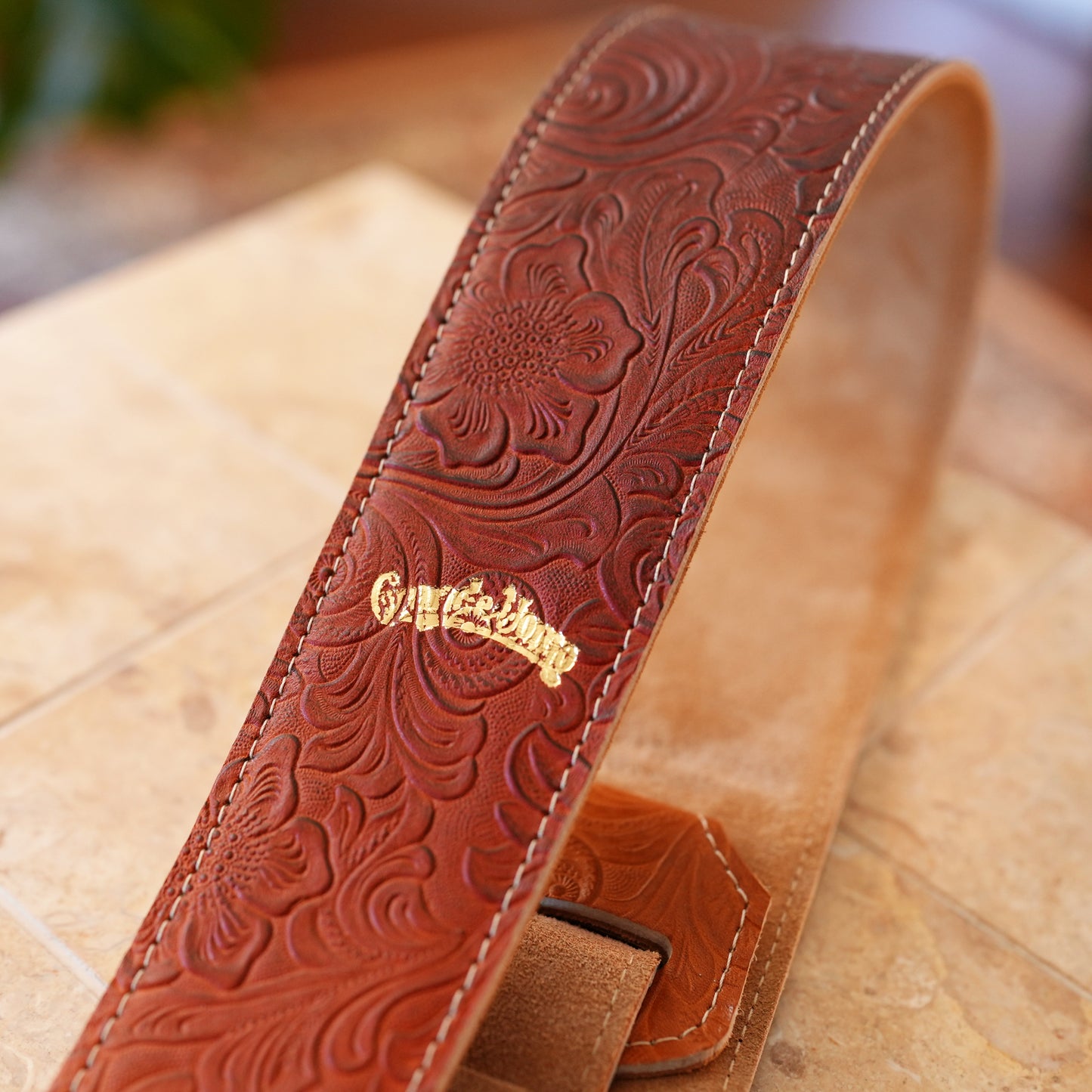 Toshiki Soejima Signature Straps -  Sunburst Brown｜国産レザー、裏地スエード