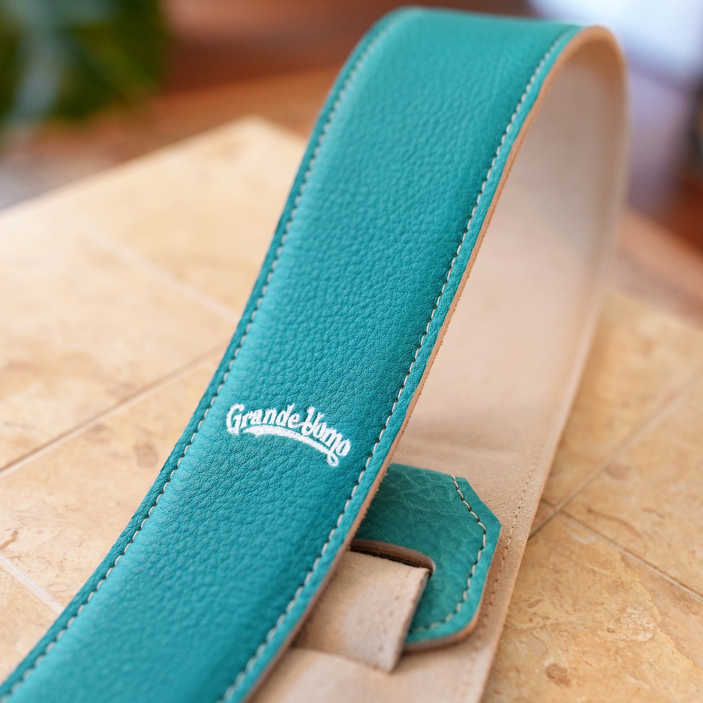 Toshiki Soejima Signature Straps -  Lake Green｜国産レザー、裏地スエード