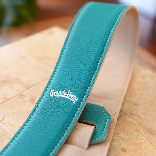 Toshiki Soejima Signature Straps -  Lake Green｜国産レザー、裏地スエード