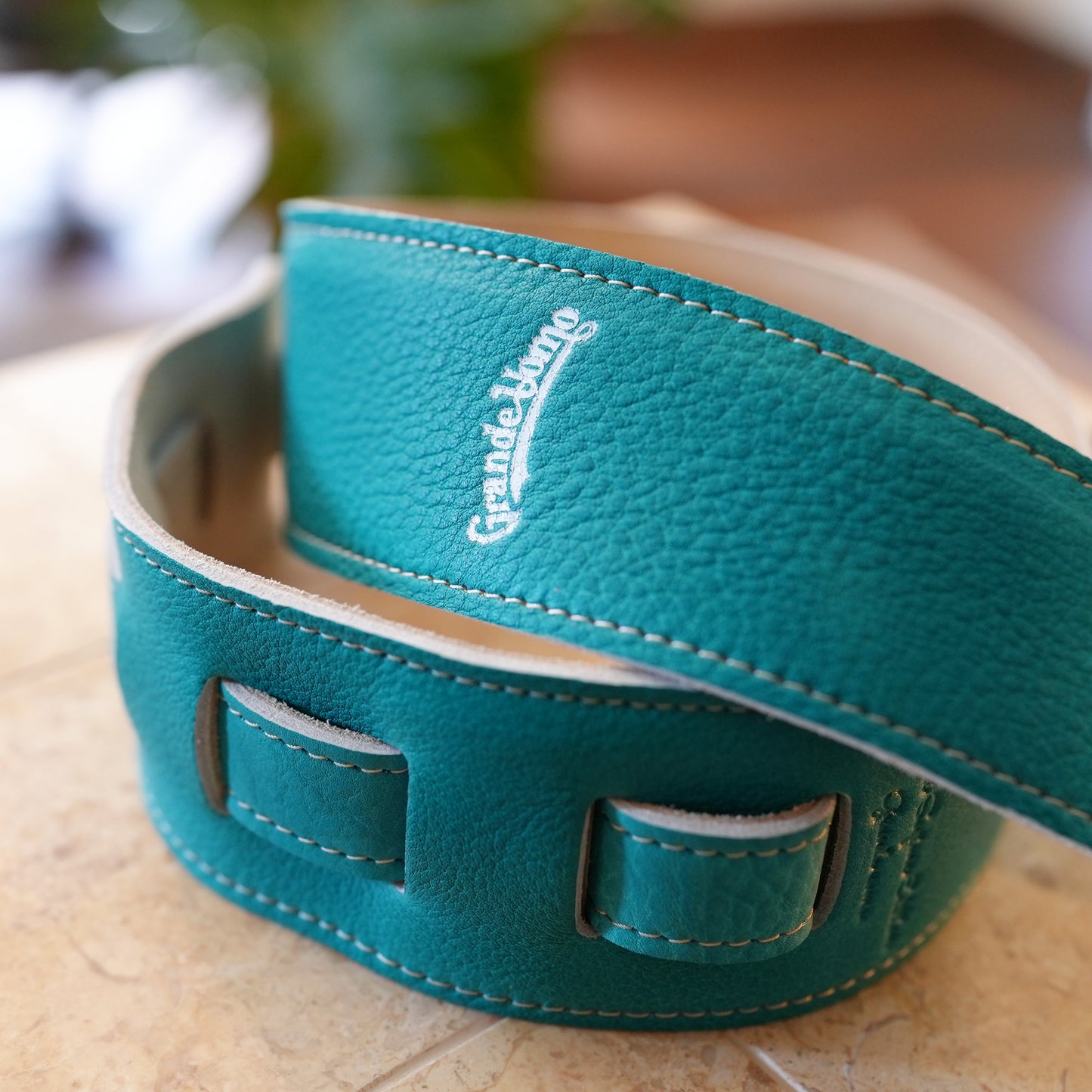 Toshiki Soejima Signature Straps -  Lake Green｜国産レザー、裏地スエード