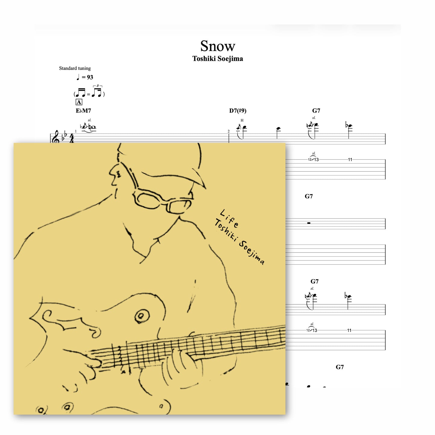 【TAB】Snow - Toshiki Soejima｜Official Guitar TAB PDF