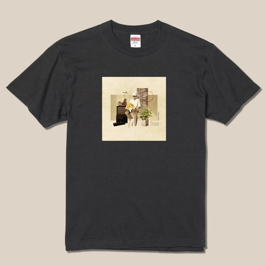 "True" T-shirt [Sumi Black M/L/XL]